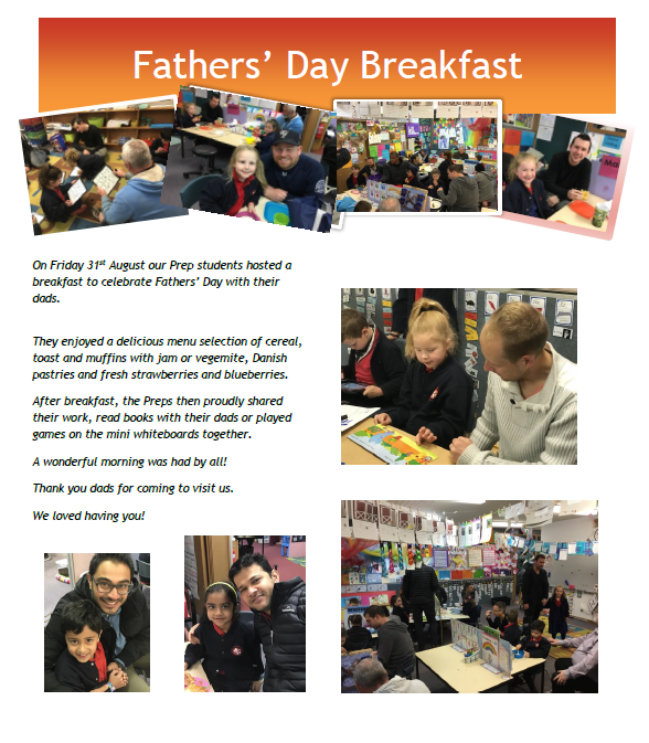 Prepds share breakfast with their dads for Fathers' Day